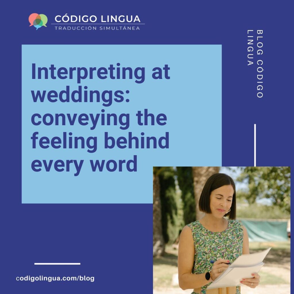 Interpreting at weddings